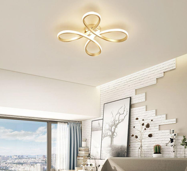 LED Flower Gold Ceiling Light - DWHOME