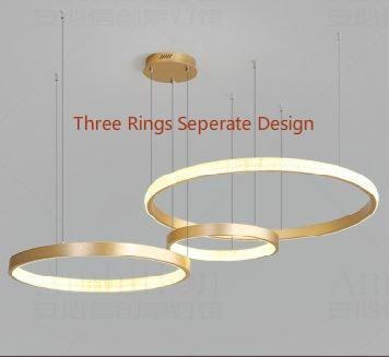 LED Circle Rings Pendant Chandelier.