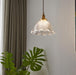 LED Japanese Retro Style Glass Pendant Light.