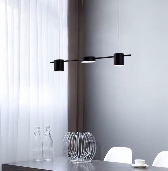 LED Disc & Cylinder Pendant Light.