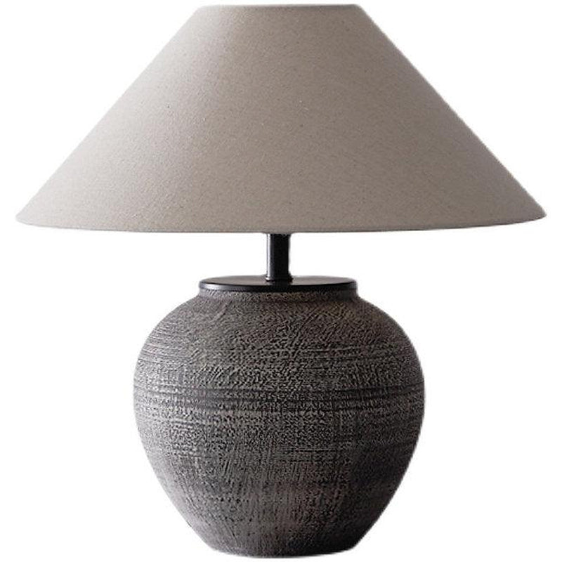 LED Japanese Retro Style Ceramic Table Lamp-DWHOME