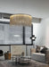 Tassel Design Aluminium Steel LED Chandelier Pendant Light.