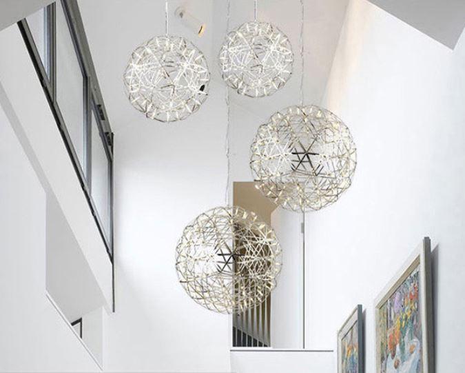 LED Chandelier Spherical Stainless Steel Living Room Dining Room Bedroom.