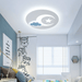 LED New Moon & Star Children Ceiling Light.