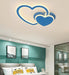 LED Double Heart Ceiling Light.