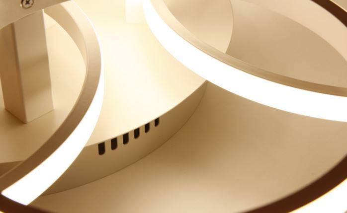 Modern Multi-Circle LED Ceiling Light for Living Room.