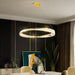 LED Luxury Style Crystal Halo Pendant Light.