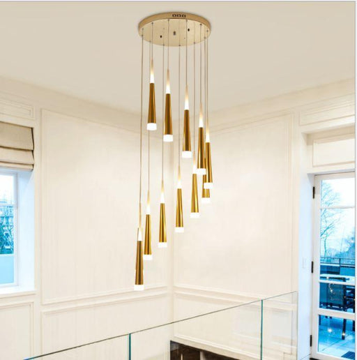 LED Rain Drop Long Chandelier for Living Room Staircase.