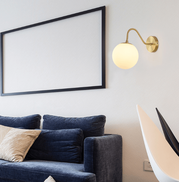 LED Brass Simple Modern Wall Light.