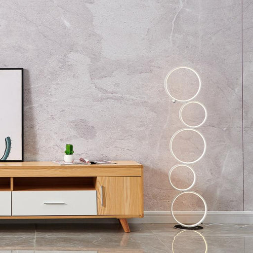 LED 5-Halo Decorative Floor Lamp.