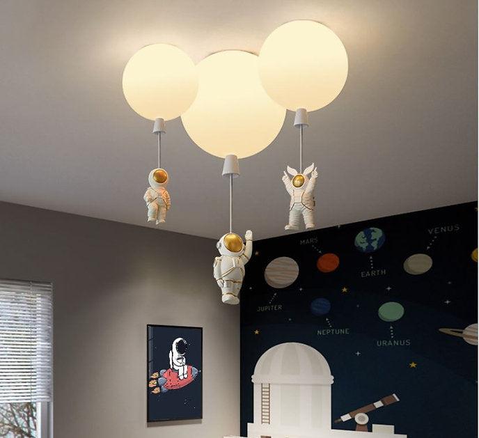 LED Cartoon Astronaut Ceiling Light.