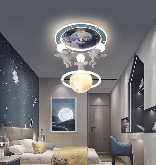 LED Space & Astronaut Design Children Ceiling Pendant Light.