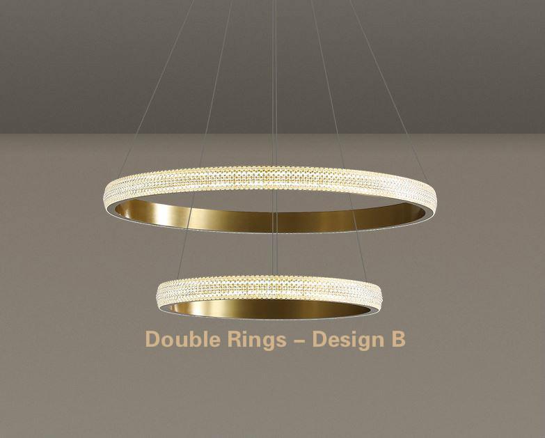 LED Circle Rings Pendant Chandelier.