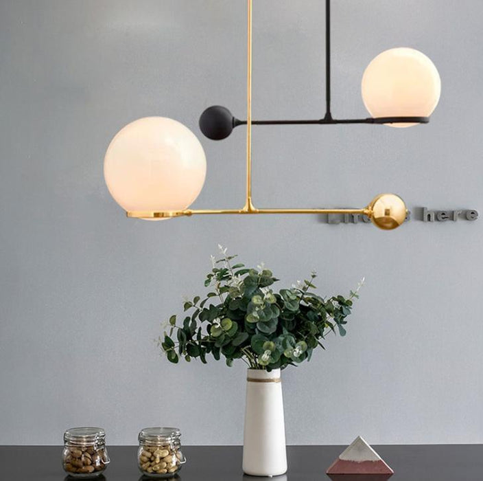 LED Creative Modern Pendant Light Black & Gold.