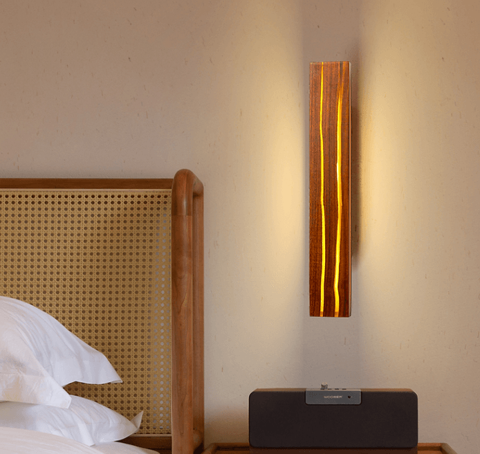 LED Simple Wood Bedside Wall Light - DWHOME