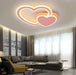 LED Double Heart Ceiling Light.