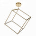 LED Cubic Frame Modern Pendant Light.