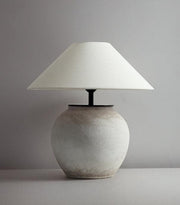 LED Handmade Ceramic Cloth Table Lamp-DWHOME
