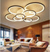 Modern Multi-Circle LED Ceiling Light for Living Room.