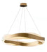 LED Ribbon Design Modern Golden Pendant Light.