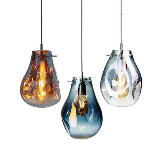 LED Modern Decorative Multi-color Design Glass Pendant Light.