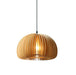 LED Wood Pumpkin Pendant Light.