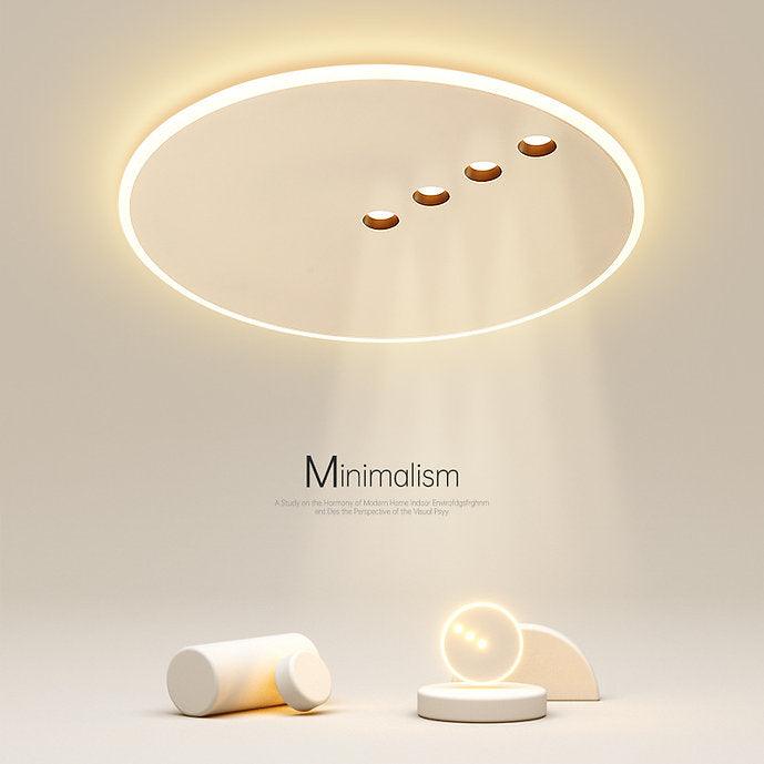 LED Minimalism Style Modern Ceiling Light with Spotlights.