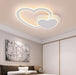 LED Double Heart Ceiling Light.