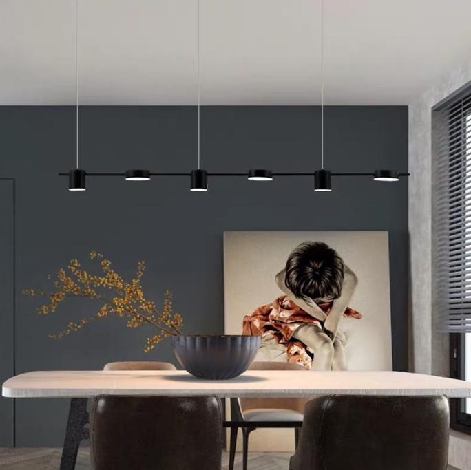 LED Disc & Cylinder Pendant Light.