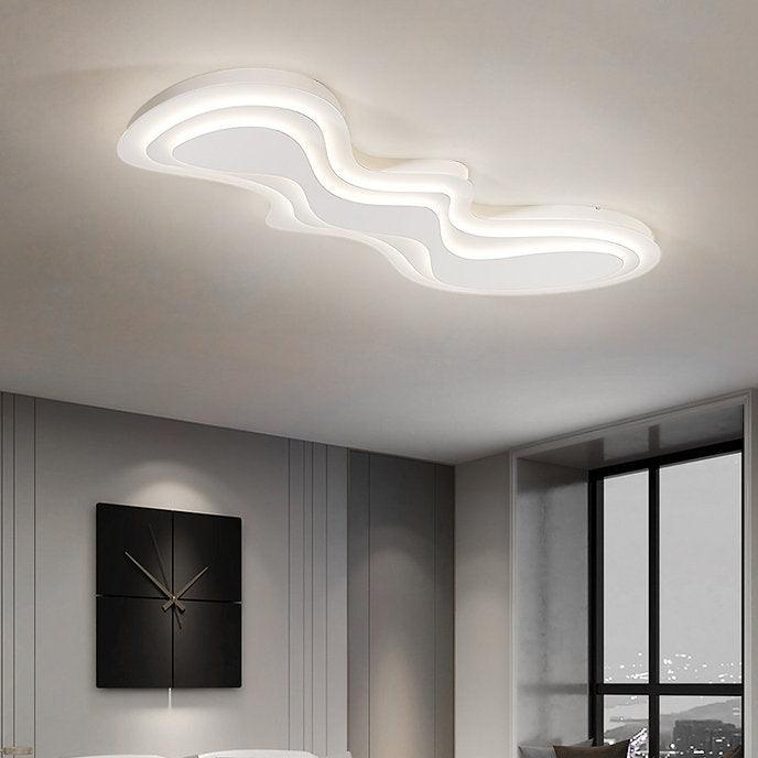 LED Post-modern Wave Design Simple Ceiling Light.