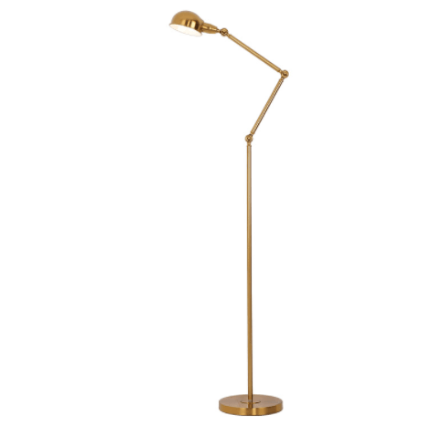 LED Retro Simple Design Golden/Black Floor Lamp.