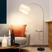 LED European Feather Lampshade Modern Floor Lamp.