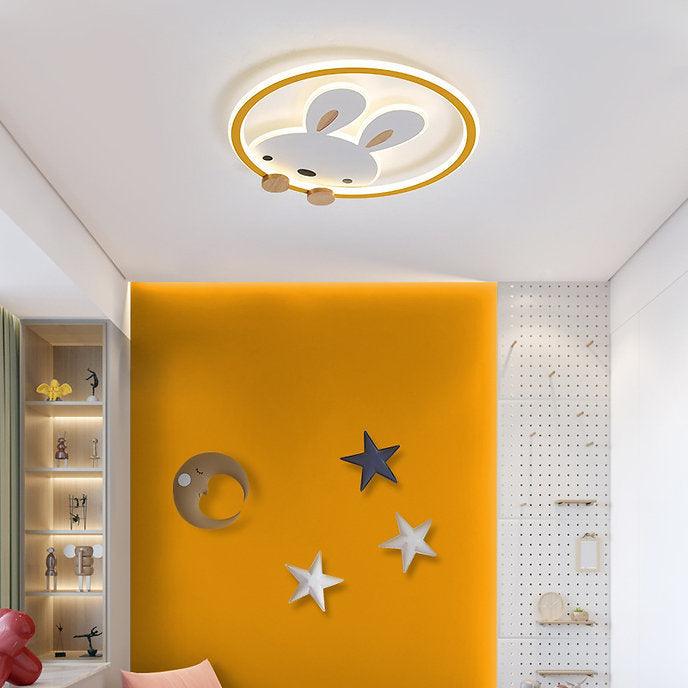 LED Bunny Design Modern Children Ceiling Light.