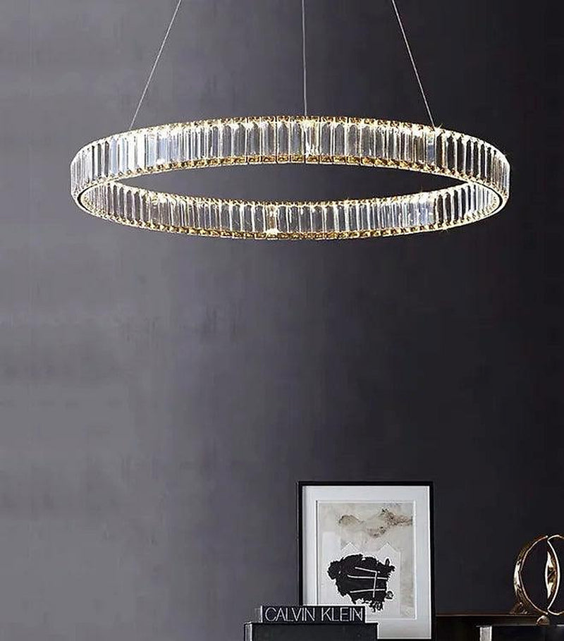 LED North European Style Glass Crystal Pendant Light-DWHOME