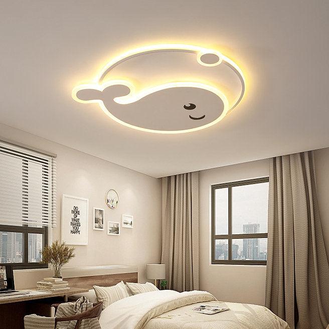 LED Whale Design Children Ceiling Light.