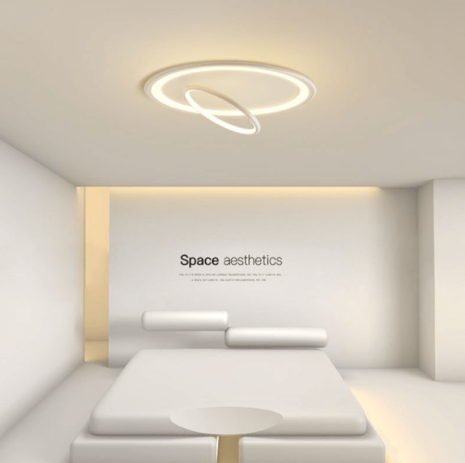 LED Dual Rings Modern Creative Ceiling Light.