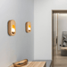 LED Japanese Style Wood Simple Modern Wall Light.