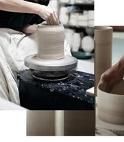 LED Handmade Ceramic Cloth Table Lamp-DWHOME