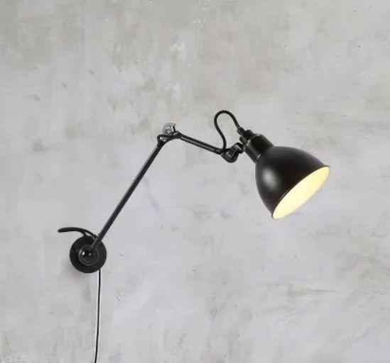 LED Long Short Arm Retro Metal Wall Light.