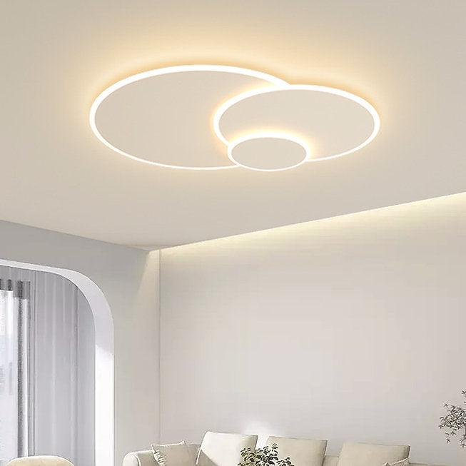 LED Triple Rings Design Modern Creative Ceiling Light.