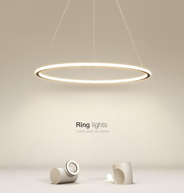 LED Minimalism Circle Pendant Light.