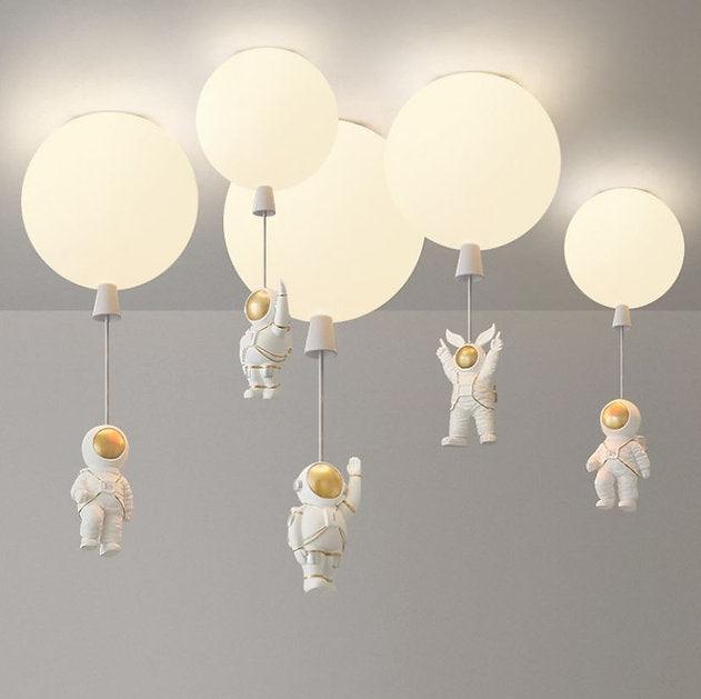 LED Cartoon Astronaut Ceiling Light.