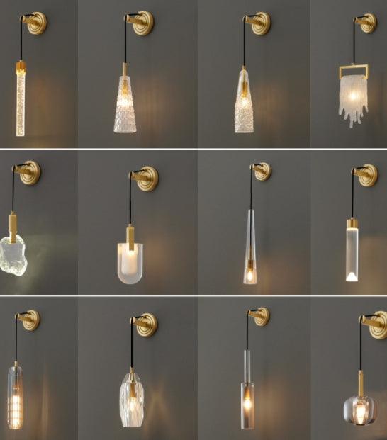 LED Crystal Multi-Design Decorative Wall Light.