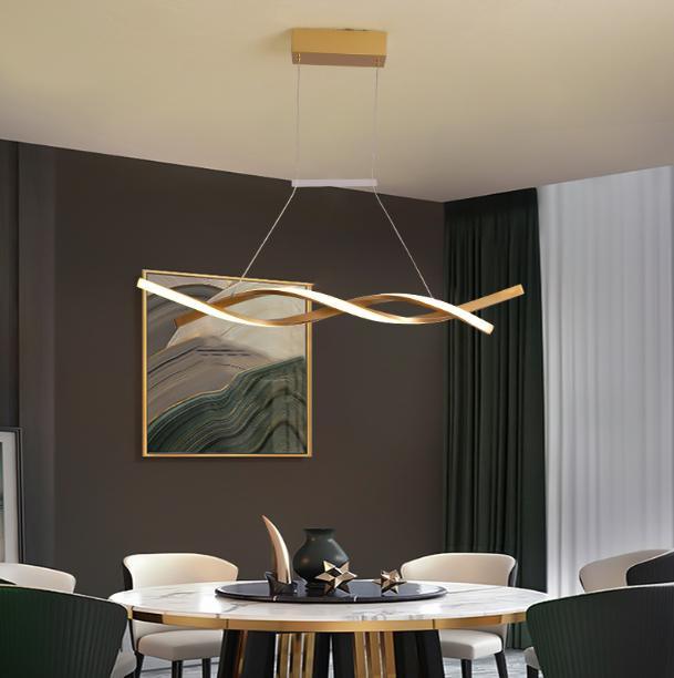 LED Wave Design Modern Pendant Light.