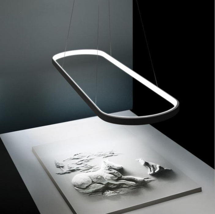 LED Post-modern Halo Design Office Pendant Light.