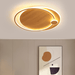 LED Japanese Style Simple Wooden Color Modern Ceiling Light.