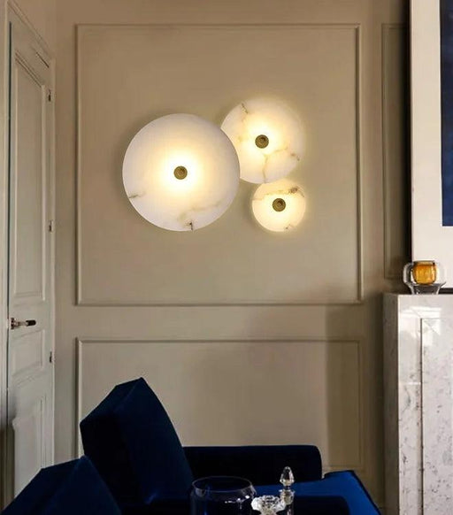 LED Marble Disc Simple Modern Wall Light.