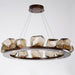 LED North European Modern Glass Round Pendant Light.