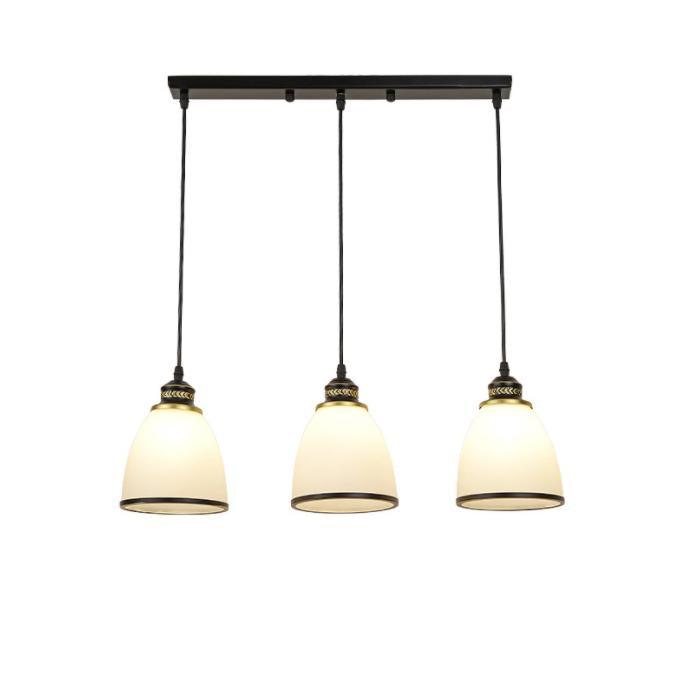 LED American Country Style 3-Light Design Retro Pendant Light.