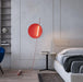 LED Red Arc Creative Floor Lamp.